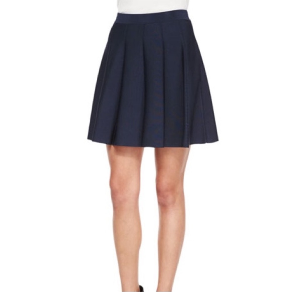 Parker Zoey Circle Mini Skirt Navy Blue | Size M